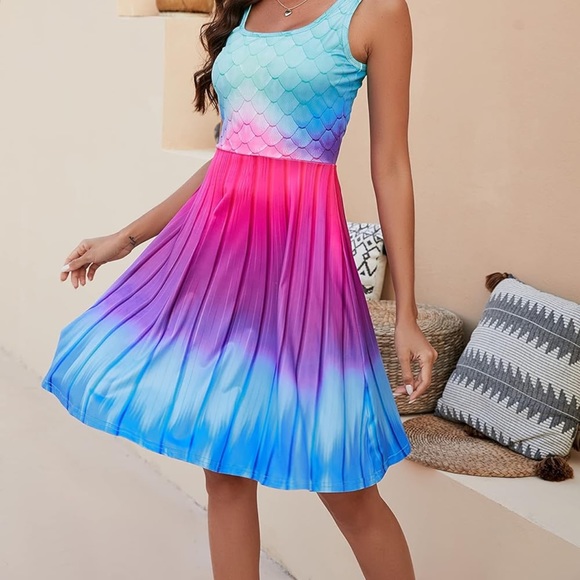 2 dresses! Mommy and Me matching mermaid dresses - Picture 5 of 7